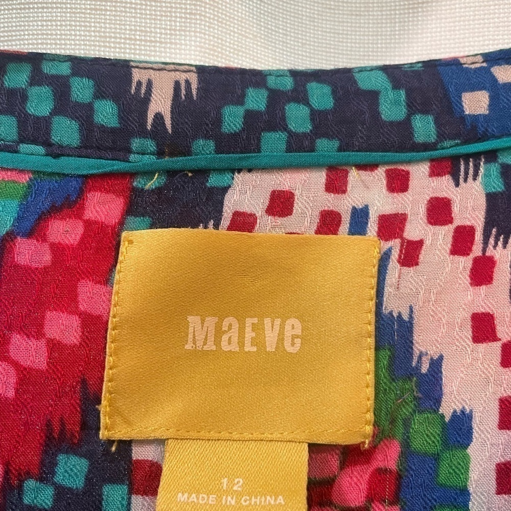 Maeve Multicolor Patterned Blouse - Picture 6 of 7
